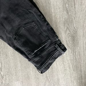 Black ripped Abercrombie and Fitch jeans